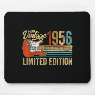 Vintage 1956 70e verjaardag 70 jaar oud gitaar muismat