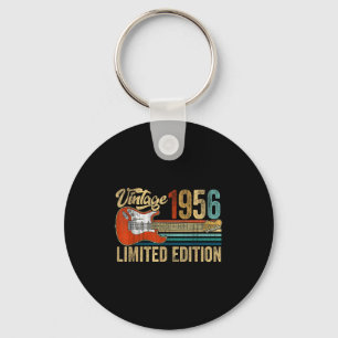 Vintage 1956 70e verjaardag 70 jaar oud gitaar sleutelhanger