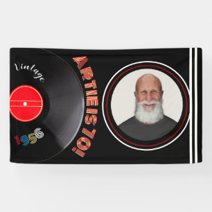 Vintage 1956 70ste verjaardag Retro Vinyl Foto Spandoek