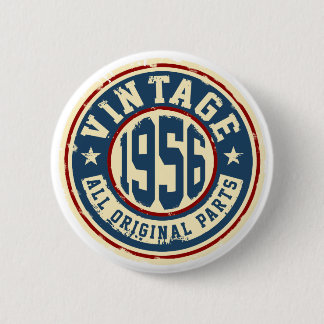 Vintage 1956 Alle oorspronkelijke onderdelen Ronde Button 5,7 Cm
