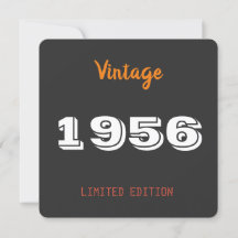 Vintage 1956 – Persoonlijk 70-jarig verjaardagsfee