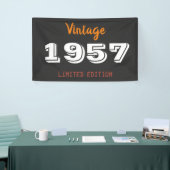 Vintage 1957 Beperkte Oplage Banner – Retro 69th (Beurs)