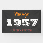Vintage 1957 Beperkte Oplage Banner – Retro 69th (Horizontaal)