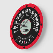 Vintage 1957 Klassieke Sjabloon van autosnelheidme Grote Klok (Hoek)