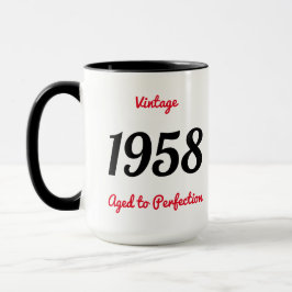 Vintage 1958 Gerijpt Tot Perfectie 60 Verjaardagsf Mok