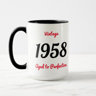 Vintage 1958 Gerijpt Tot Perfectie 60 Verjaardagsf Mok