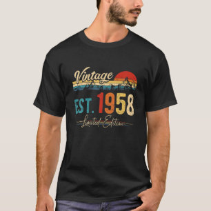 Vintage 1958 Retro 64 jaar Geweldige 64 jaar T-shirt