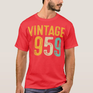 Vintage 1959 63e Man ter nageslachting van de gebo T-shirt