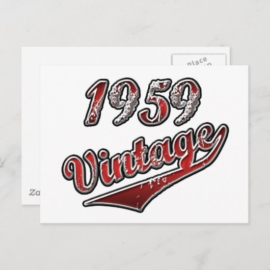 vintage 1959 briefkaart (Voorkant / Achterkant)