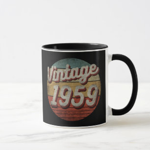 VINTAGE 1959 HEREN DAMES VERJAARDAGSCADEAU MOK