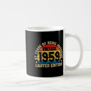 Vintage 1959 Limited Edition 67 Jaar Uitblinkend Koffiemok