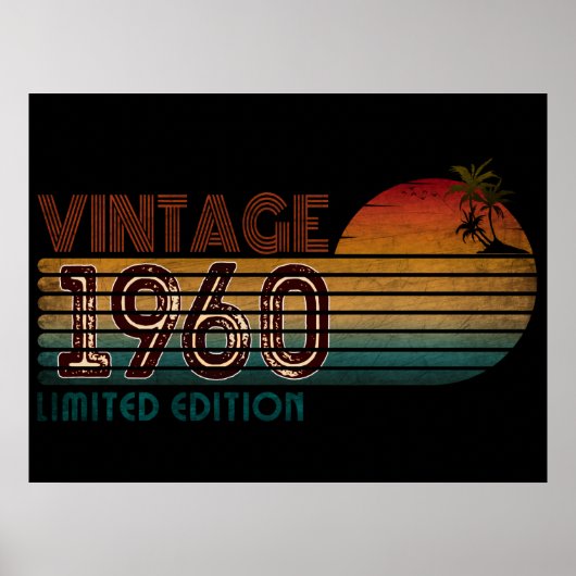 vintage 1960 gelimiteerde editie poster (Voorkant)