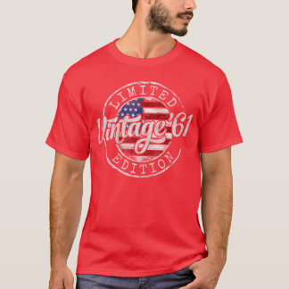 Vintage 1961 64e verjaardagscadeaus voor mannen vr t-shirt