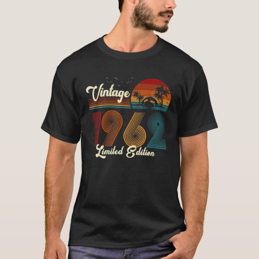 Vintage 1962 58Th Birthday. T-shirt (Voorkant)