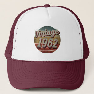 VINTAGE 1962 MANNEN VROUWEN BIRTHDAY GIFT TRUCKER PET
