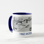 Vintage 1962 Modernistische residentiële Mok (Voorkant links)