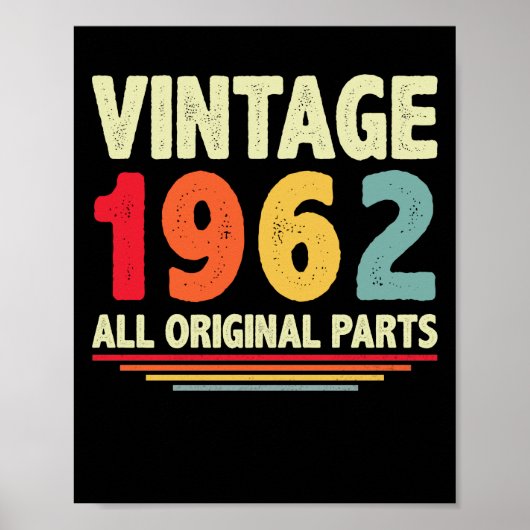 Vintage 1962 poster (Voorkant)