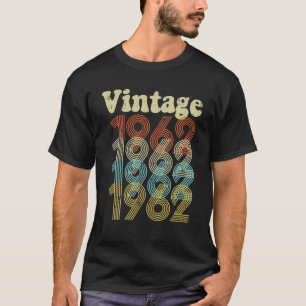 Vintage 1962 Retro 60e Verjaardag 60 Jaar Oude Man T-shirt