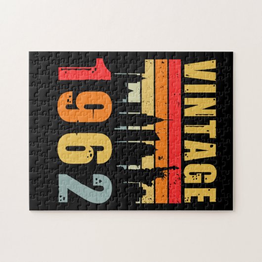 Vintage 1962 uit 1962 legpuzzel (Horizontaal)