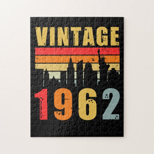 Vintage 1962 uit 1962 legpuzzel (Verticaal)
