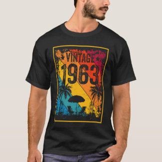 Vintage 1963 60 jaar oud 60e verjaardag 1 t-shirt