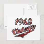 vintage 1963 briefkaart (Voorkant / Achterkant)