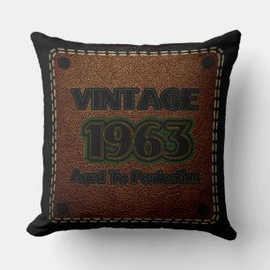 Vintage 1963 - verouderd tot perfectie kussen