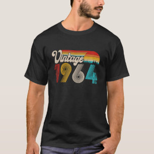 Vintage 1964 60 jaar oud Retro Gift Mannen Vrouwen T-shirt