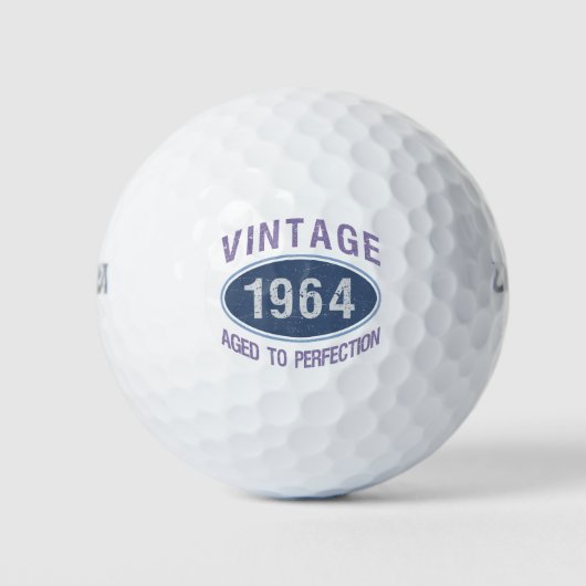 Vintage 1964 60e geboortedag golfballen (Voorkant)