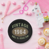 Vintage 1964 60e geboortedag papieren bordje (Feest)