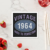 Vintage 1964 60e geboortedag servet (Insitu)