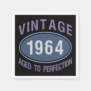 Vintage 1964 60e geboortedag servet