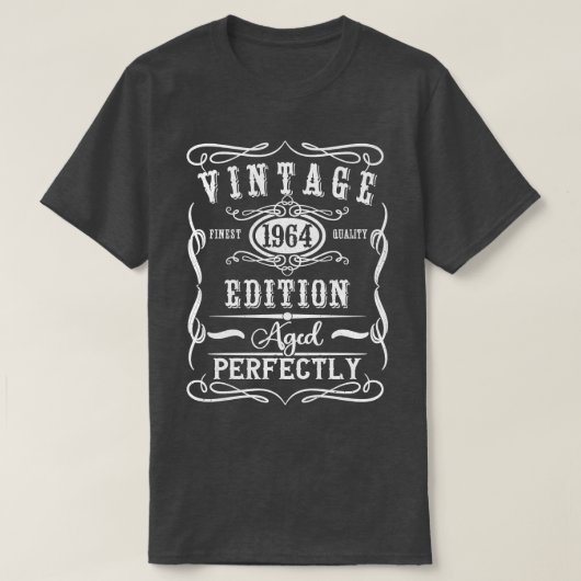 Vintage 1964 60e geboortedag t-shirt (Design voorkant)