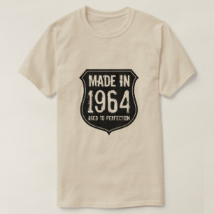 Vintage 1964 verouderd tot perfectie van het shirt
