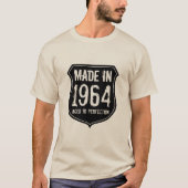 Vintage 1964 verouderd tot perfectie van het shirt (Voorkant)