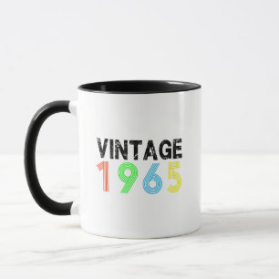 Vintage 1965 60 jaar oude 1965 verjaardagscadeaus mok