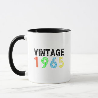 Vintage 1965 60 jaar oude 1965 verjaardagscadeaus mok