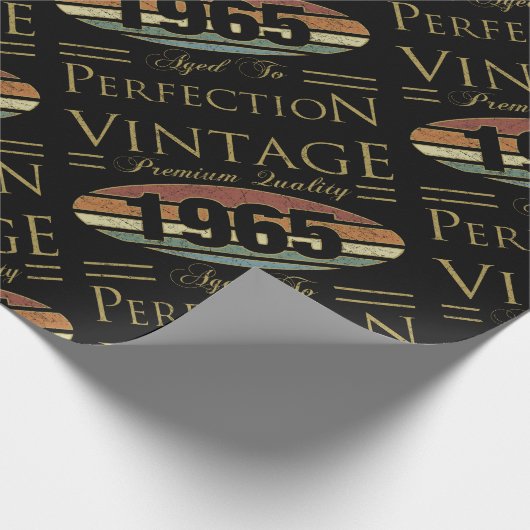 Vintage 1965 60ste verjaardag cadeaupapier (Hoek)