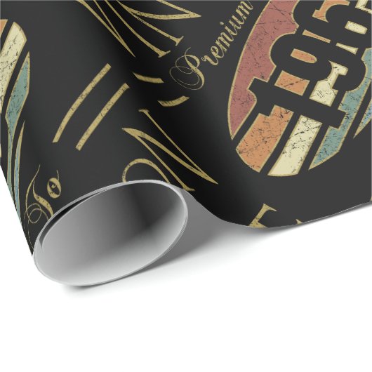 Vintage 1965 60ste verjaardag cadeaupapier (Rol Hoek)