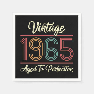 Vintage 1965 60ste verjaardag servet