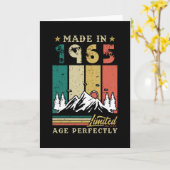 Vintage 1965 Birthday Kaart (Gele Bloem)