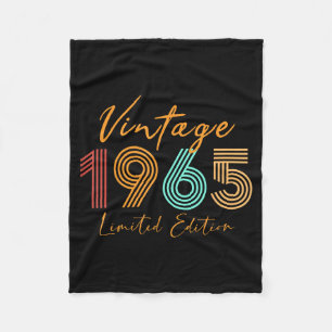Vintage 1965 Limited Edition 60 Jaar Oud 60ste Ver Fleece Deken