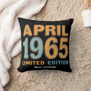 Vintage 1965 Limited Edition 60e verjaardagscadeau Kussen