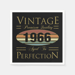 Vintage 1966 60e verjaardag servet