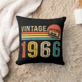 Vintage 1966 Birthday Music Cassette Tape Bday  Kussen