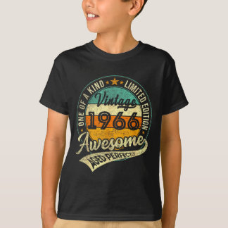 Vintage 1966 Limited Edition 60 Jaar Oud 60ste Ver T-shirt