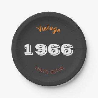 Vintage 1966 – Uitgave ter gelegenheid van 60e ver Papieren Bordje