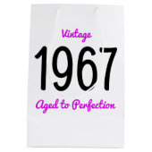 Vintage 1967 Gerijpt Tot In De Perfectie 50 Verjaa Medium Cadeauzakje (Achterkant)