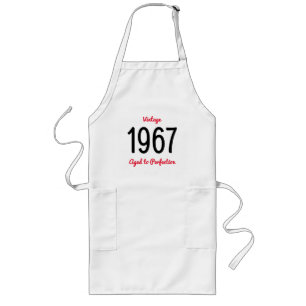 Vintage 1967 Gerijpt Tot In De Perfectie 60 Verjaa Lang Schort