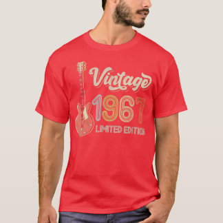 Vintage 1967 Guitar lovers 55th Birthday Electric  T-shirt